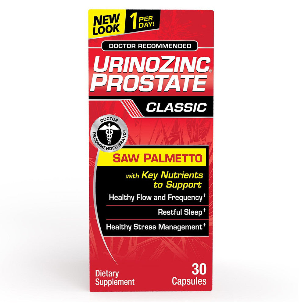 Urinozinc Prostate Saw Palmetto Supplement, 30 Ea