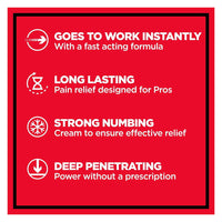Absorbine Jr Pro Max Strength Lidocaine Cream, Non Greasy, 3 Oz