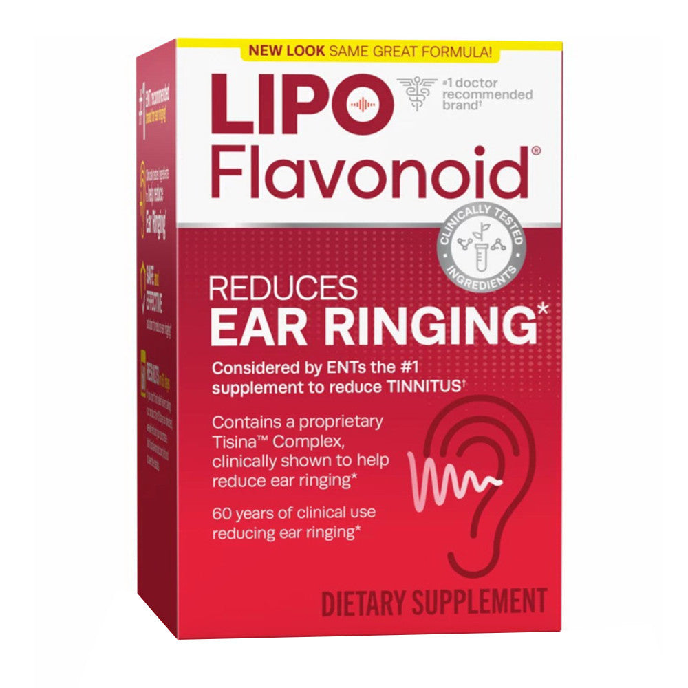 Lipo-Flavonoid Plus Most Effective Over the Counter Ear Health Supplement Caplets, 90 Ea