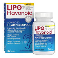 Lipo Flavonoid Advanced Hearing Support for Ear Health Supplement Caplets, 30 Ea