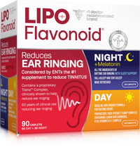 Lipo-Flavanoid Plus Day and Night Combo Kit Caplets, To Reduce Ear Ringing, 90 Ea