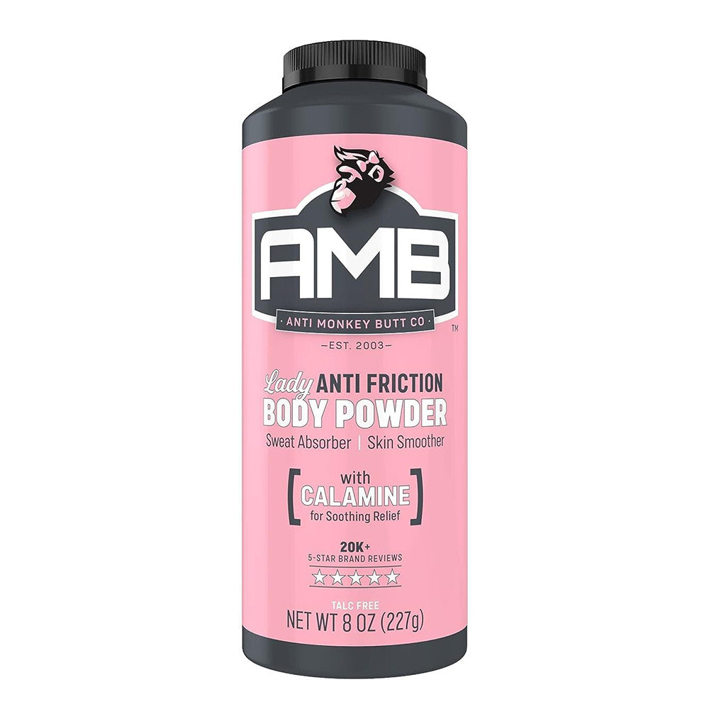 Anti Monkey Butt Lady Anti-Friction Body Powder with Calamine, 8 Oz