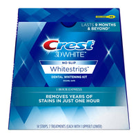 Crest 3D White Whitestrips 1 Hour Express Teeth Whitening Kit, 7 Ea