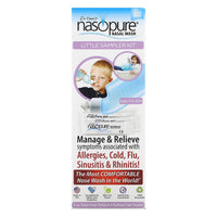 Nasopure Little Sampler Kit Nasal Wash with Buffered Salt Packets, 4 oz Nasal wash Bottle, Buffered Salt Packets, 4 Ea