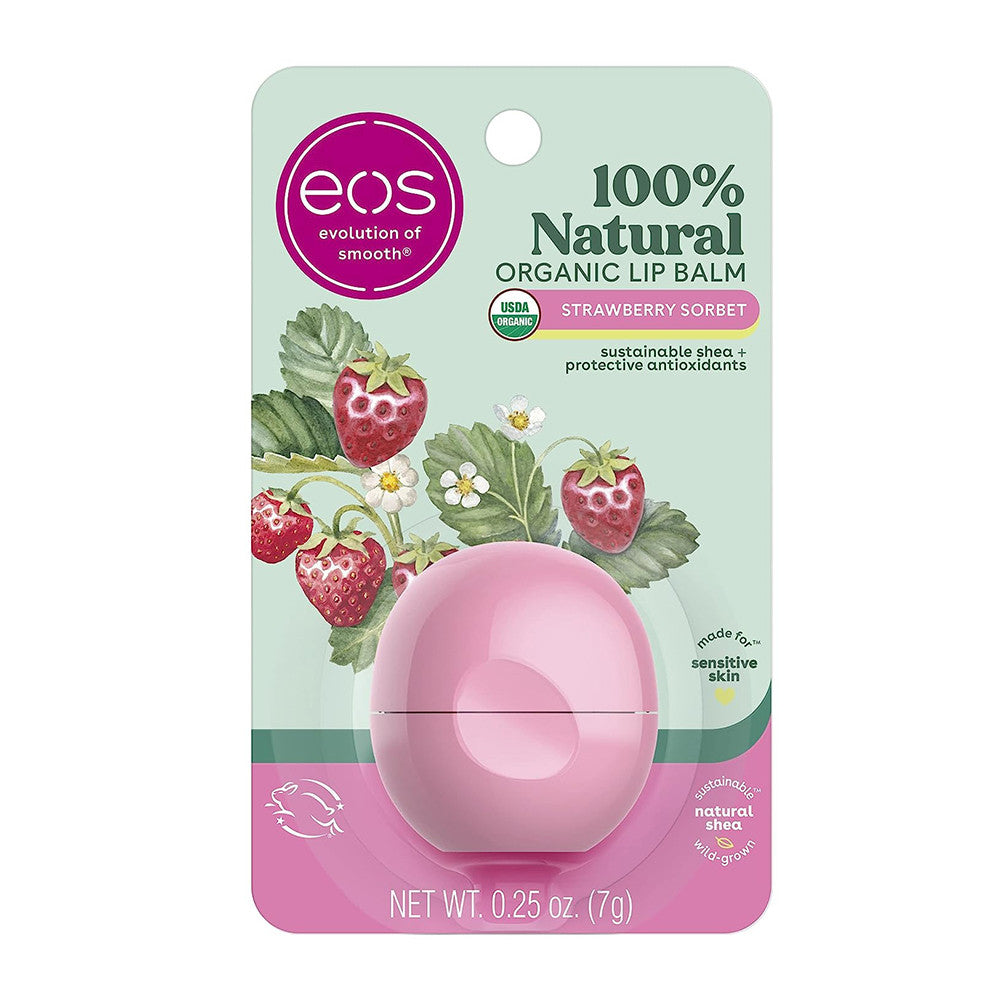Eos Sphere Lip Balm, Strawberry Sorbet, 0.25 Oz