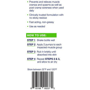 Theraworx Relief Muscle Cramp and Spasm Relief Foam, 7.1 Oz