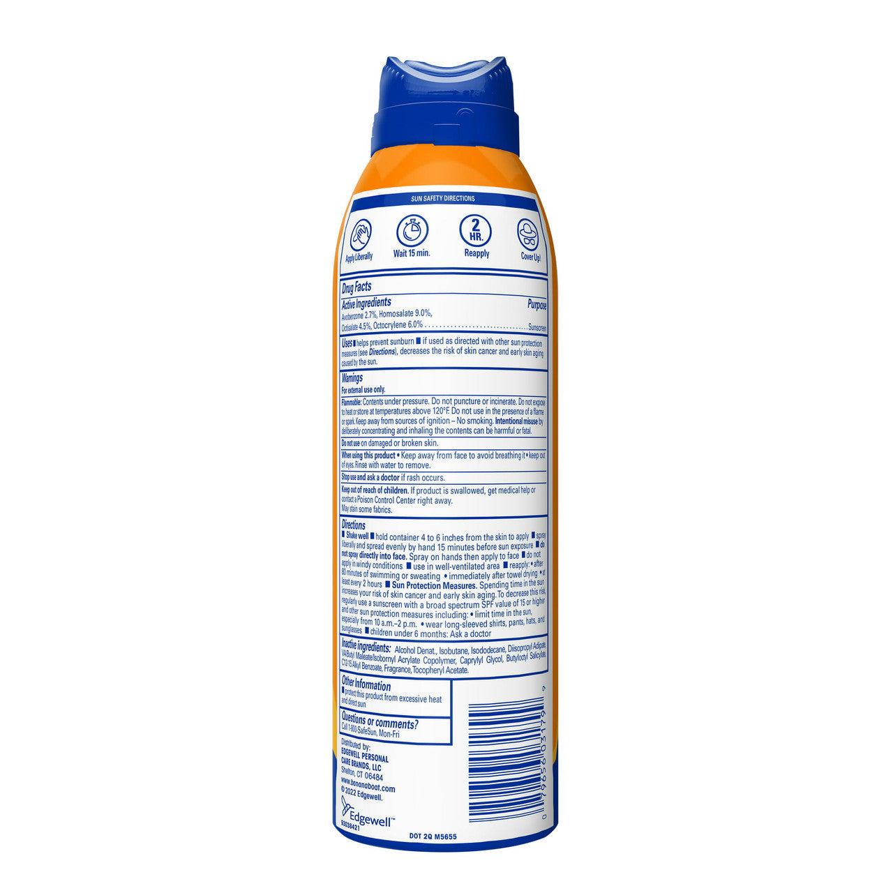 Banana Boat Ultra Mist Sport Performance Continuous Spray Sunscreen SPF 50+, 6 Oz