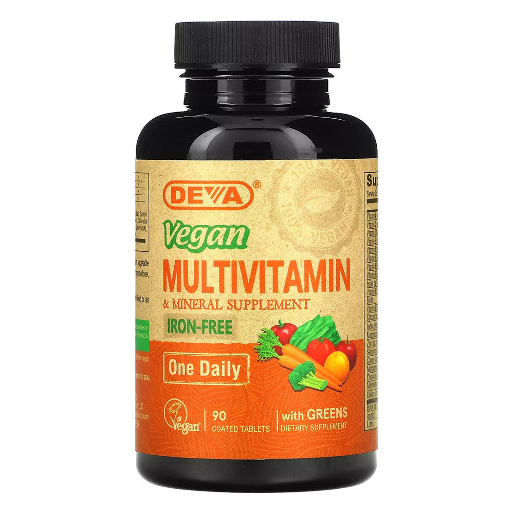 Deva Nutrition Vegan Multivitamin And Mineral Supplement Tablets - 90 Ea