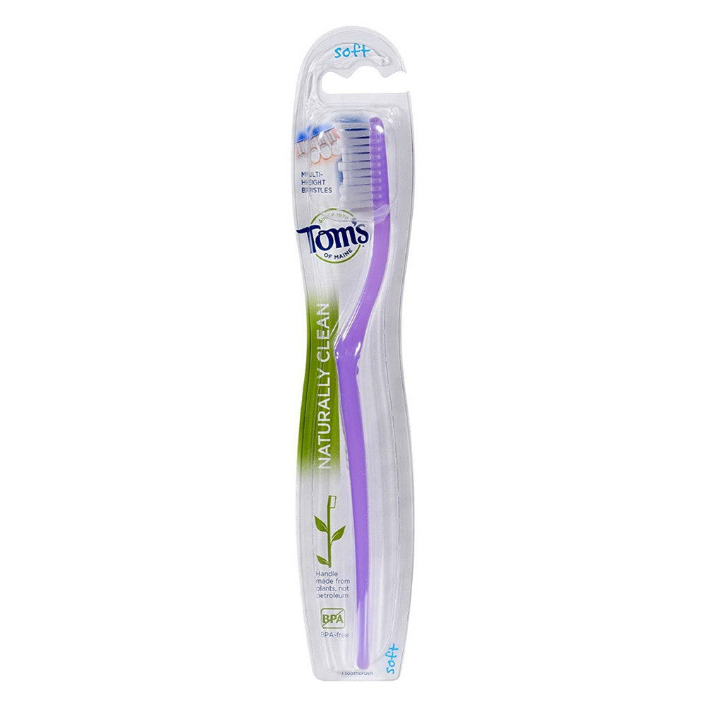 Toms Of Maine Naturally Clean Toothbrush, Soft - 1 Ea