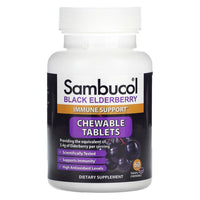 Sambucol Black Elderberry Immune Support Chewable Tablets, 60 Ea