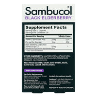 Sambucol Black Elderberry Advanced Immune Supplement Capsules, 30 Ea
