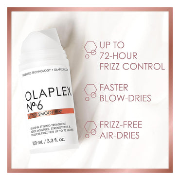 Olaplex No 6 Bond Smoother Leave In Styling Treatment for Frizz Control, 3.3 Oz