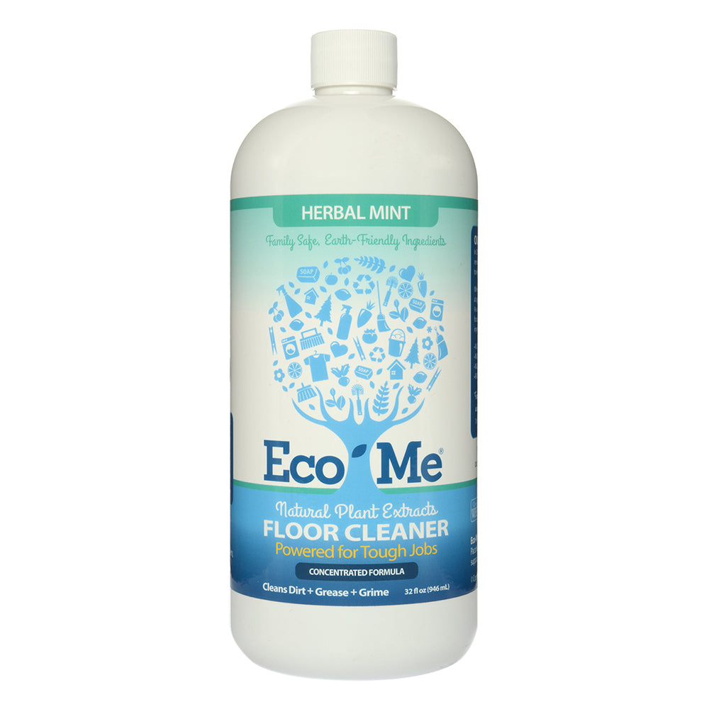 Eco Me Floor Cleaner Herbal Mint Deep Cleans Shines and Protects 32Oz (946ml)