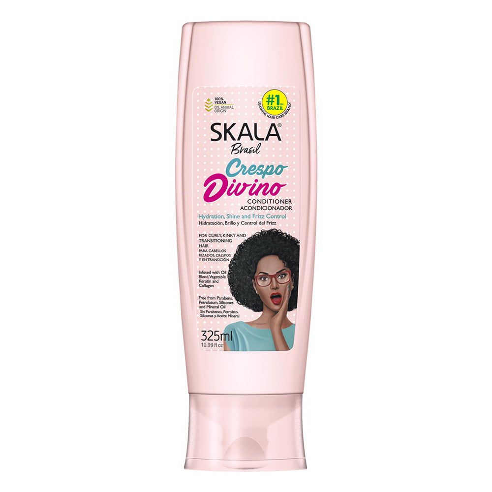 Skala Brasil Crespo Divino Hair Conditioner Hydration Shine and Frizz Control 10.99Oz (325ml)