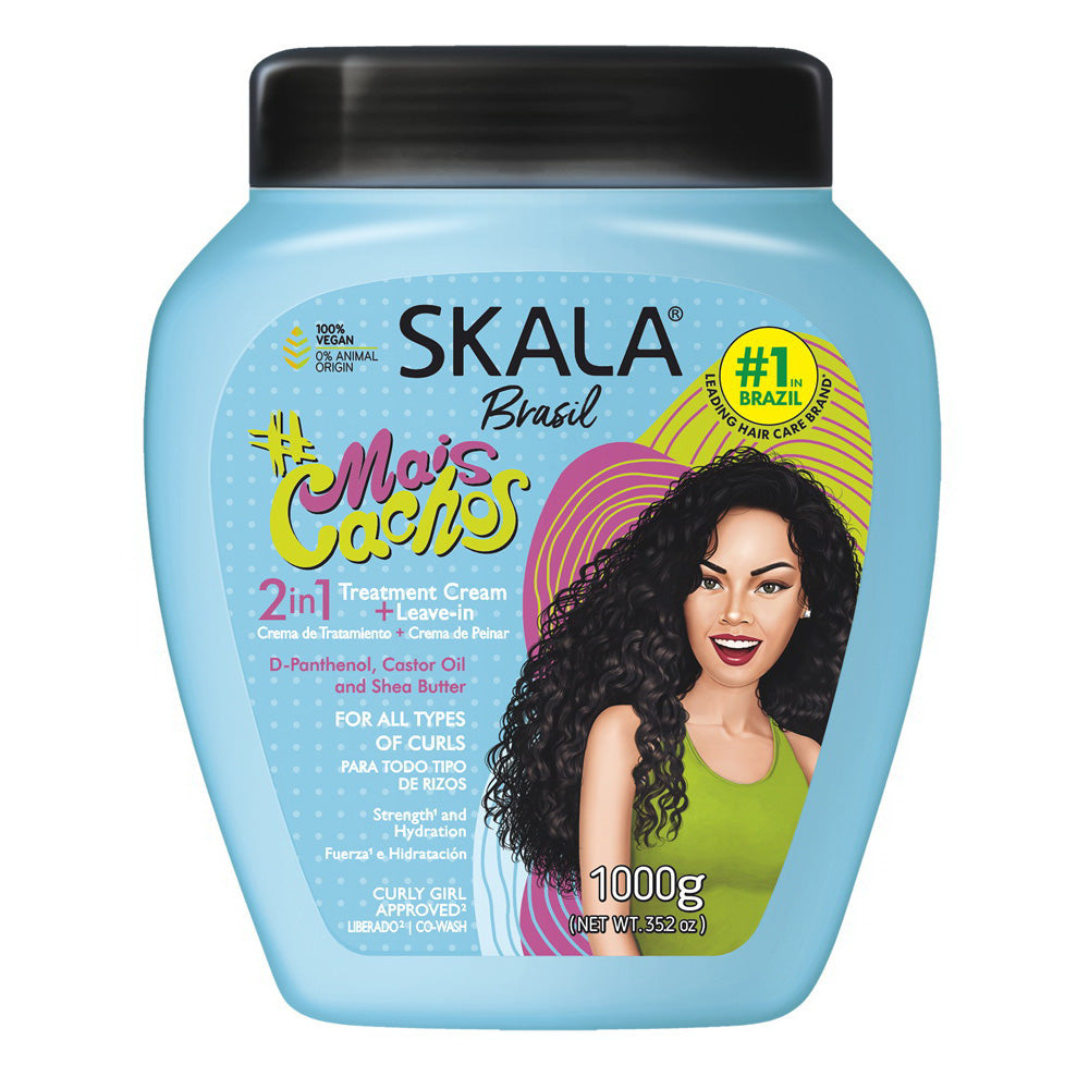 Skala Brasil MaisCachos Hair Treatment Cream Strength and Hydration 35.2Oz (1000g)
