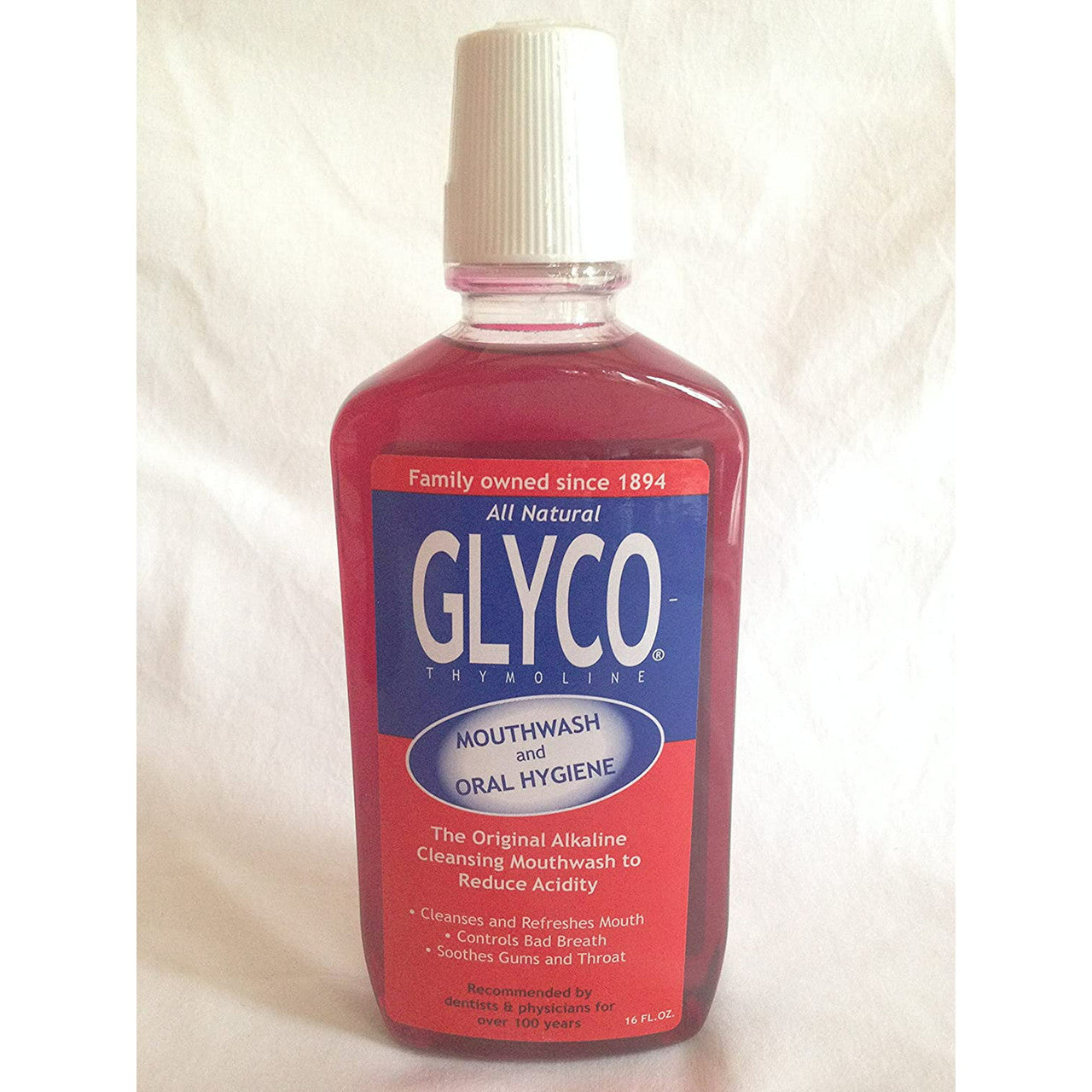 Glyco-Thymoline Mouthwash And Oral Hygiene Natural Liquid, 16 Oz
