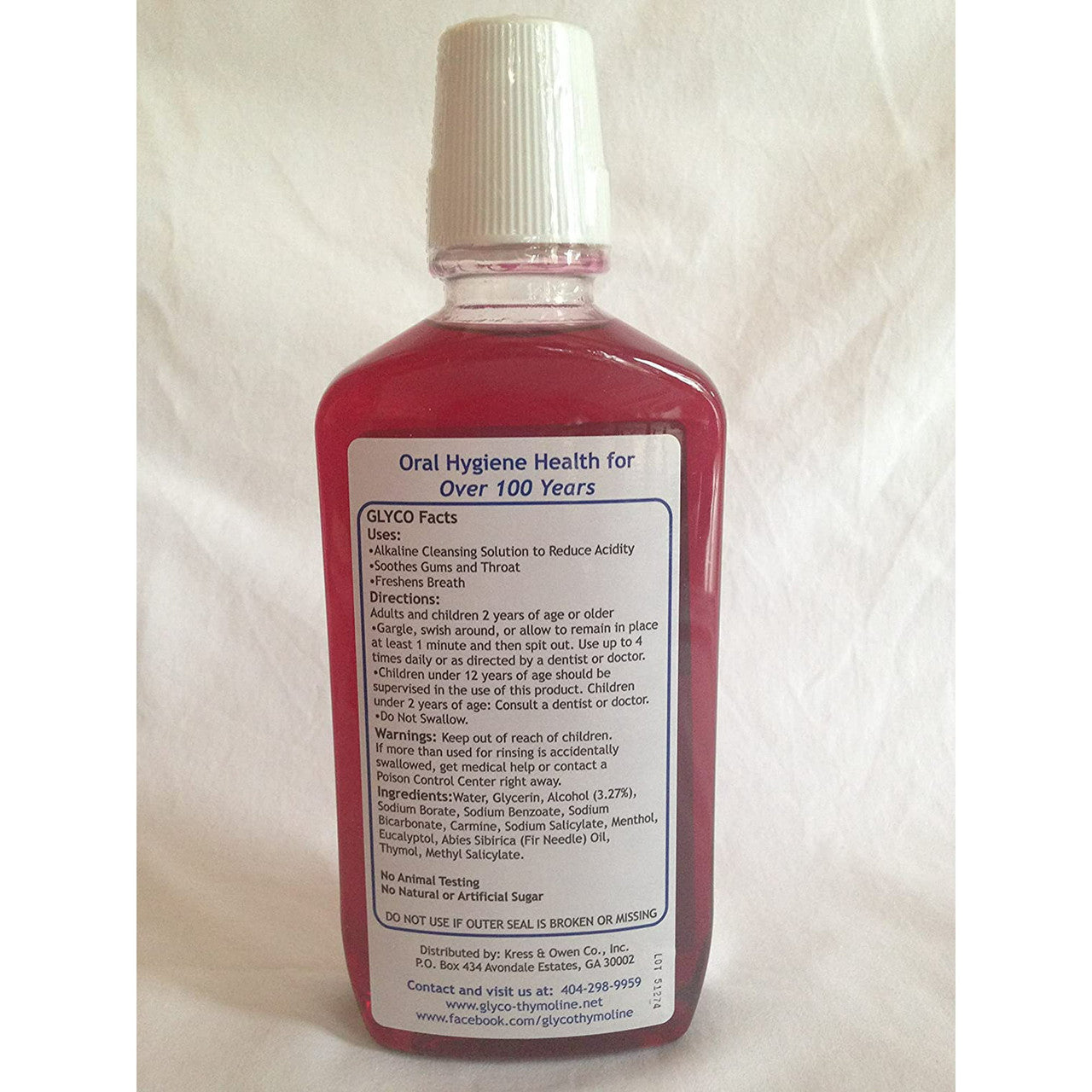 Glyco-Thymoline Mouthwash And Oral Hygiene Natural Liquid, 16 Oz