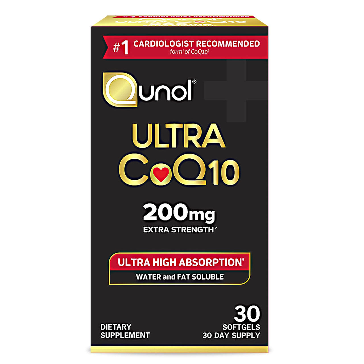Qunol Ultra Coq10 Heart Health Dietary Supplement Softgel, 30 Ea