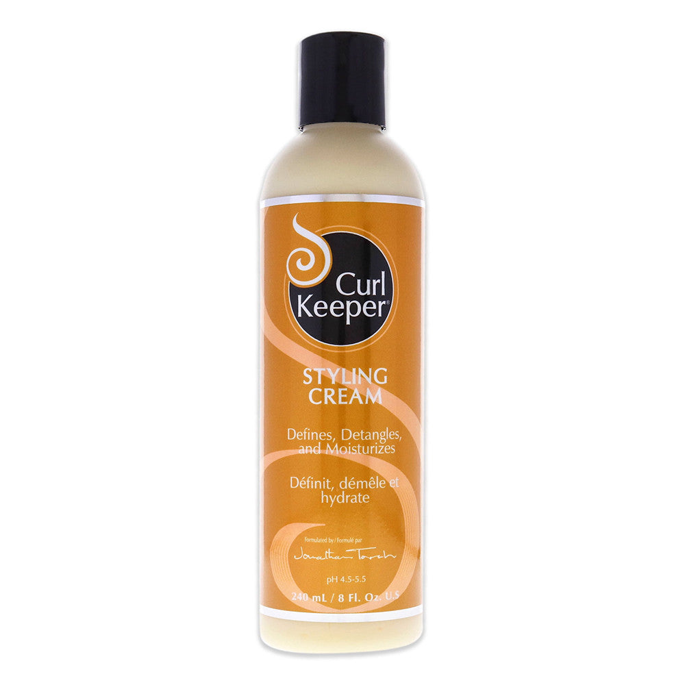 Curl Keeper Tames Textured Hair Styling Cream Formulated By Jonathan Torch, 8 oz
