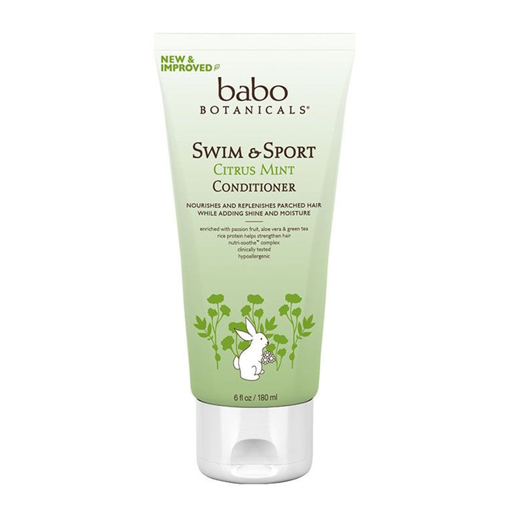Babo Botanicals Swim and Sport Conditioner Citrus Mint 6Oz (180ml)