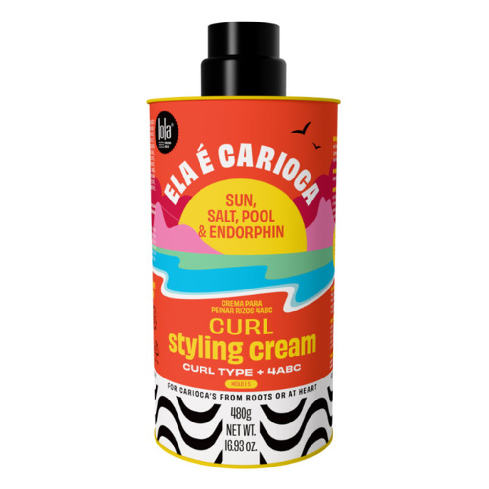 Lola Ela E Carioca 4ABC Curl Styling Cream Defines Moisturizes and Controls Frizz 16.93Oz (480g)