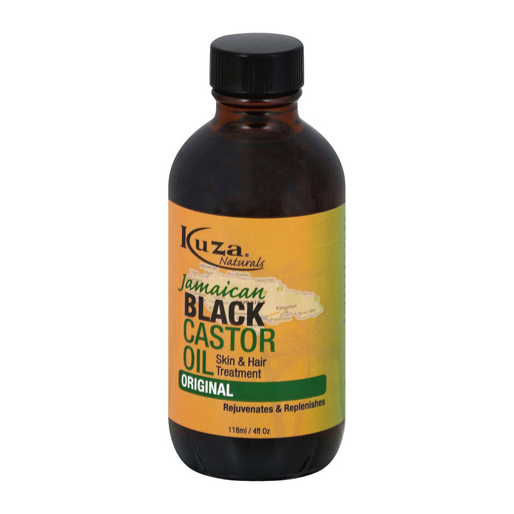 Kuza Jamaican Black Castor Oil for Skin and Hair Treatment, Original, 4 Oz