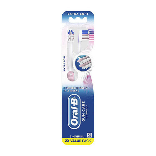 Oral B Gum Care Compact Toothbrush Value Pack, Extra Soft, 2 Ea