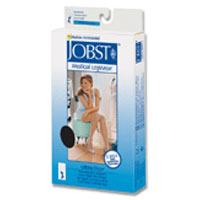 Jobst Stockings Knee High Ultra Sheer, 15-20 Mmhg Gradient Compression Black, Medium - 1 Ea
