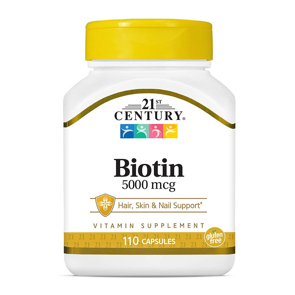 21St Century Biotin 5000 Mcg High-Potency, Capsules - 110 Ea