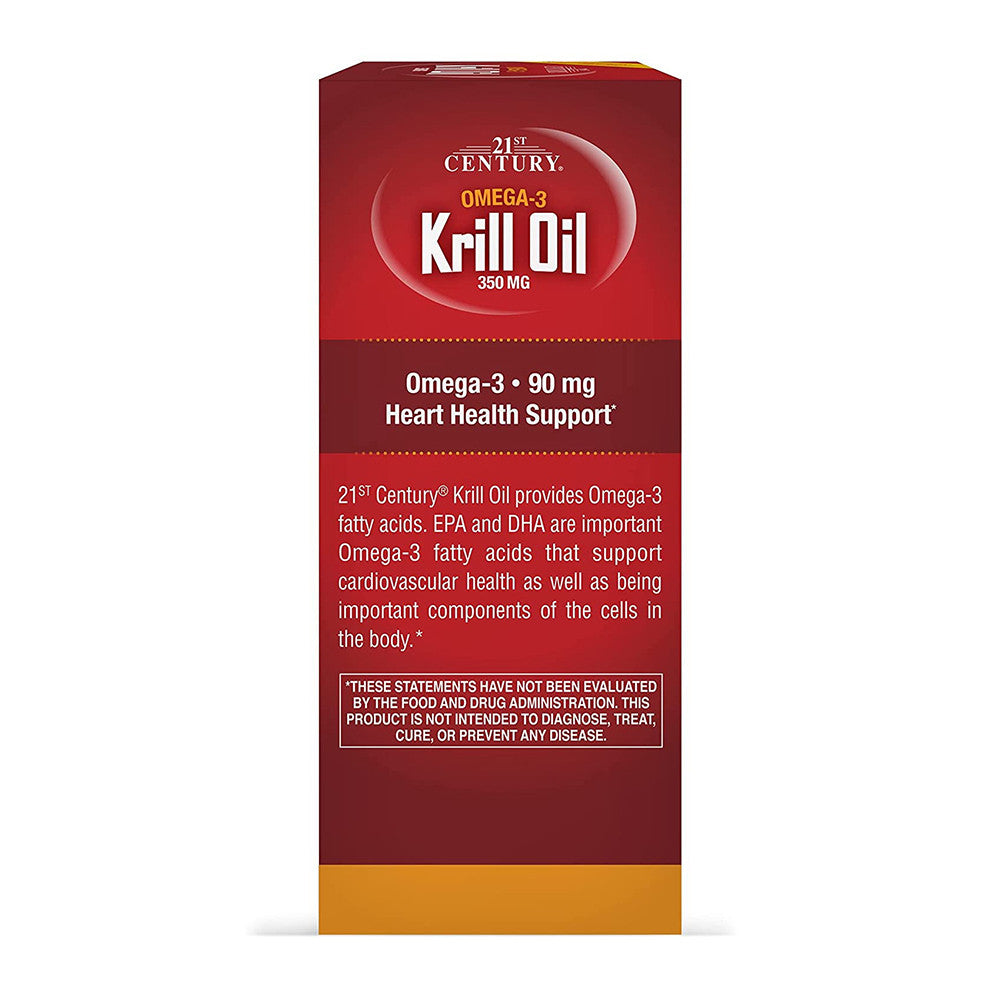 21St Century Krill Oil 300Mg Omega-3 Softgels, 60 Ea