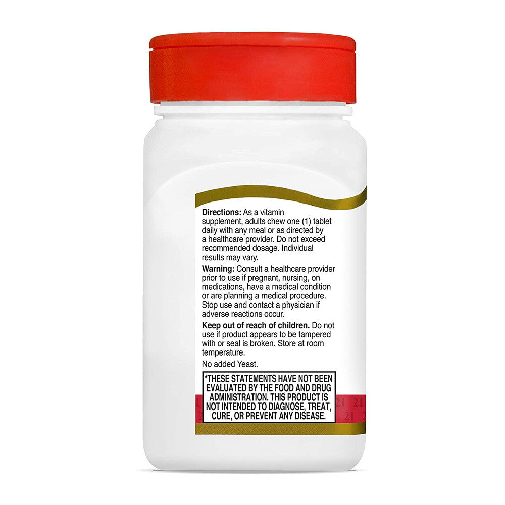 21St Century Vitamin D3 400 Iu Chewable Tablets, Orange - 110 Ea