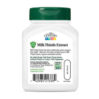 21St Century Milk Thistles Extract Vegetarian Capsules - 60 Ea