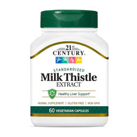 21St Century Milk Thistles Extract Vegetarian Capsules - 60 Ea