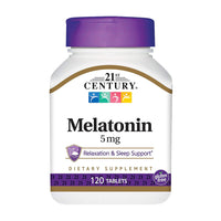21St Century Melatonin 5Mg Maximum Strength Tablets - 120 Ea