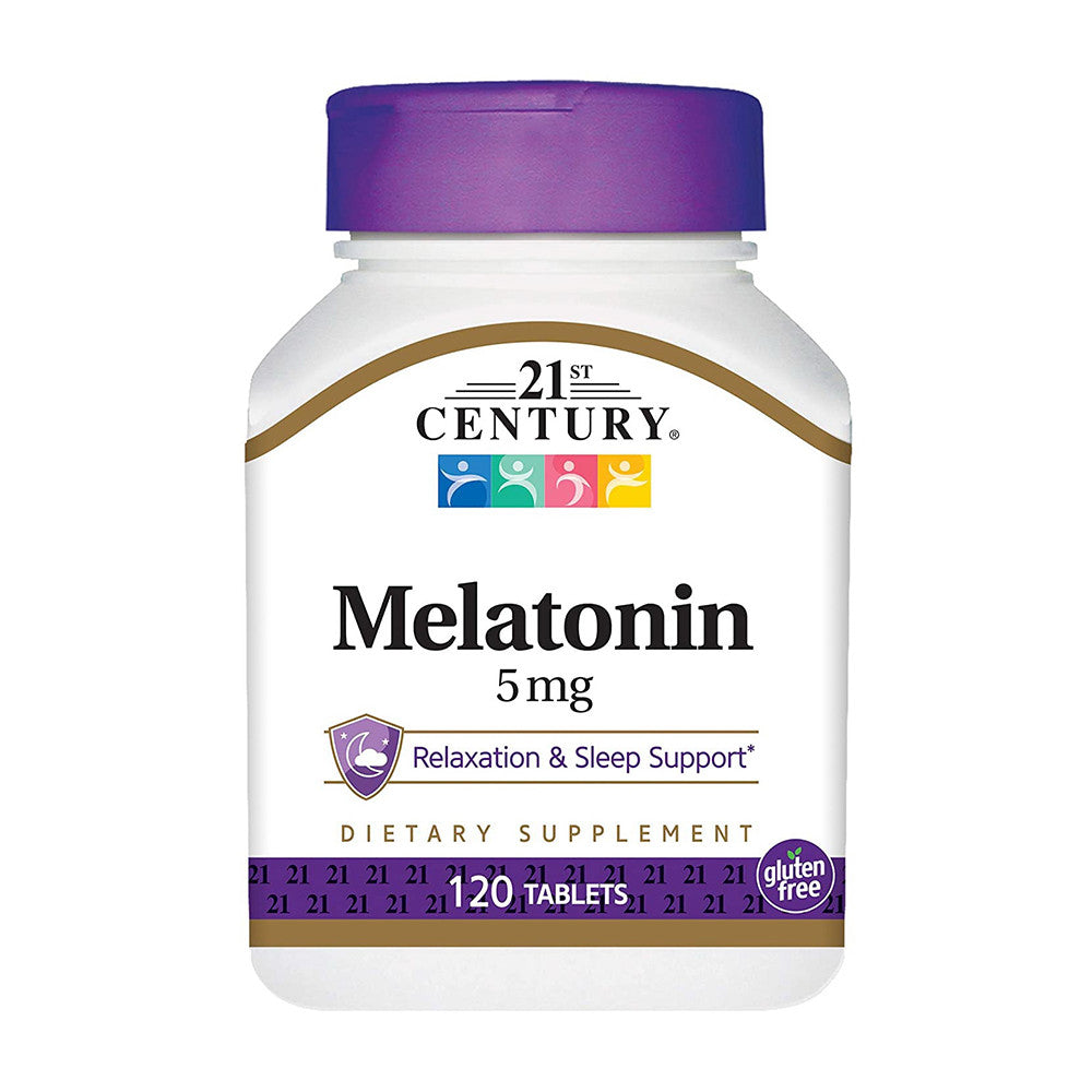 21St Century Melatonin 5Mg Maximum Strength Tablets - 120 Ea