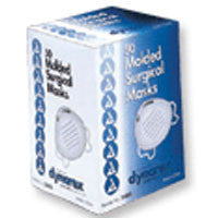 Surgical Face Mask Molded With Aluminum Nose Piece Blue - 50 Each