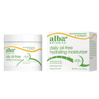 Alba Botanica Hawaiian Aloe And Green Tea Oil Free Skin Moisturizer, 3 Oz