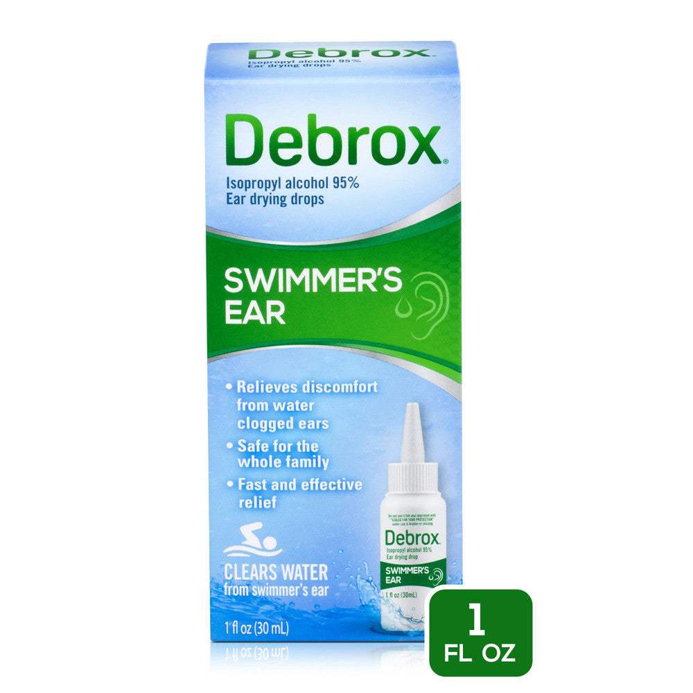 Devbrix Engineering Debrox Swimmers Ear Relief Ear Drying Drops, Water Clogged Relief, 1 Oz ...