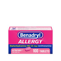 Benadryl Allergy Relief Ultratabs, 100 Ea