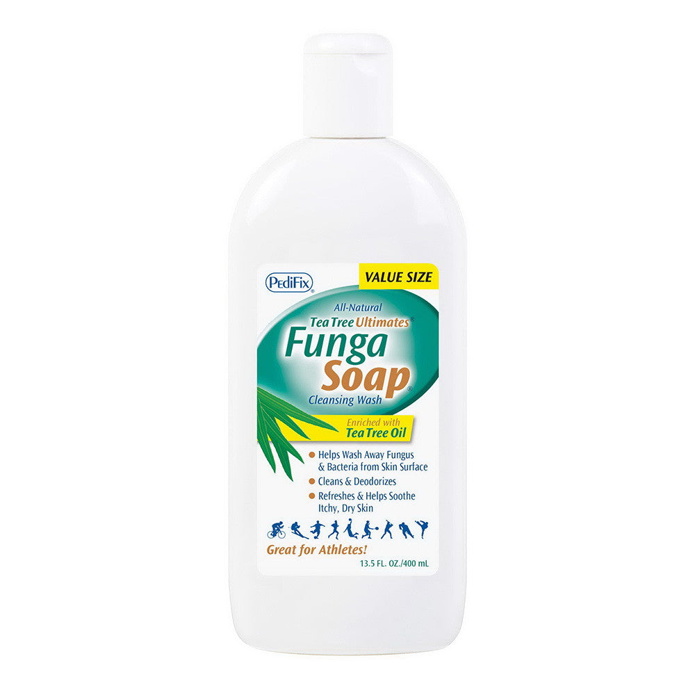 Pedifix All Natural Funga Soap Cleansing Wash with Tea Tree Oil, 13.5 Oz