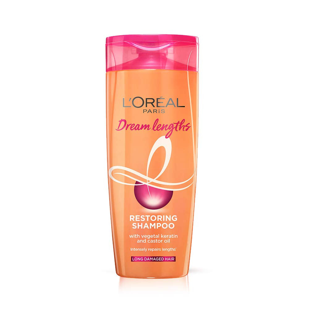 Loreal Paris Dream Lengths Restoring Shampoo for Long, Damaged Hair, 12.6 Oz