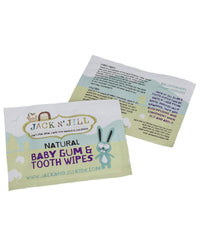 Jack n Jill Natural Baby Gum and Tooth Wipes, Individually Wrapped Wipes, 25 Ea