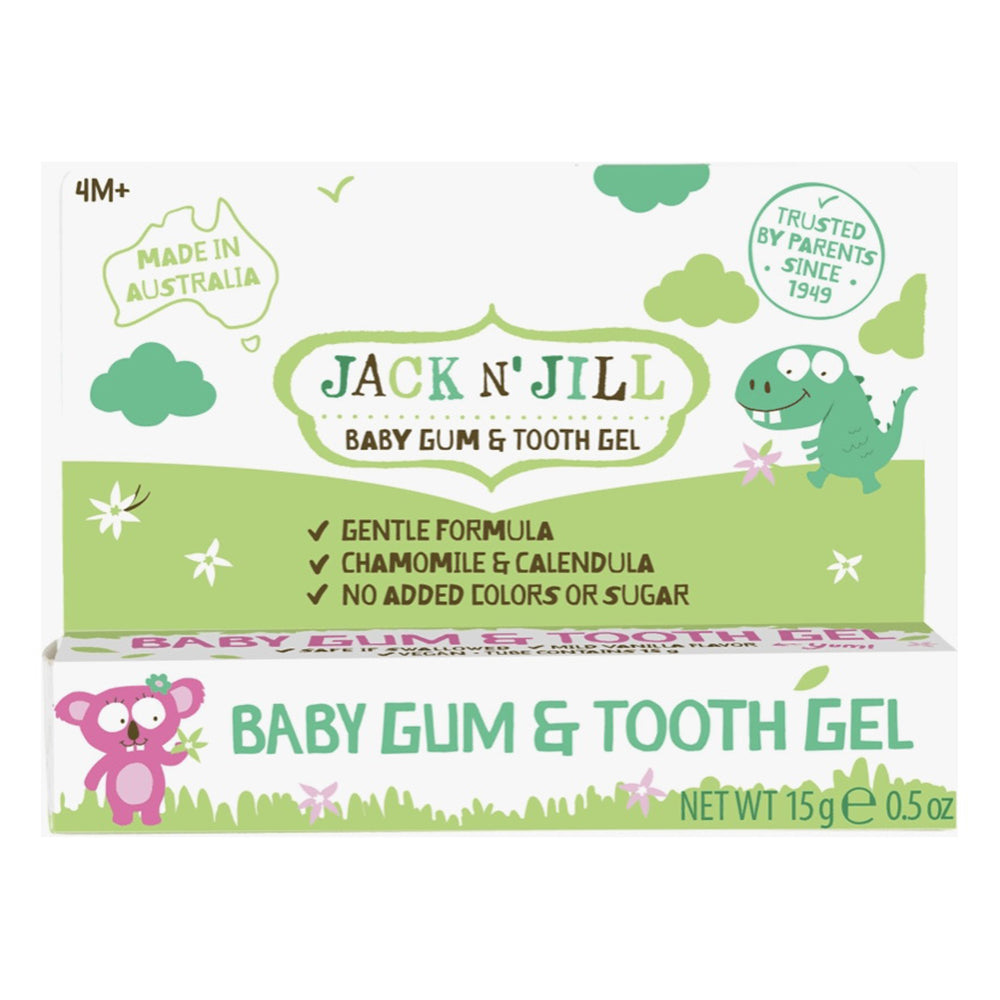 Jack N Jill Baby Gum and Tooth Gel Helps to Keep the Mouth Clean and Fresh 0.5Oz (15g)
