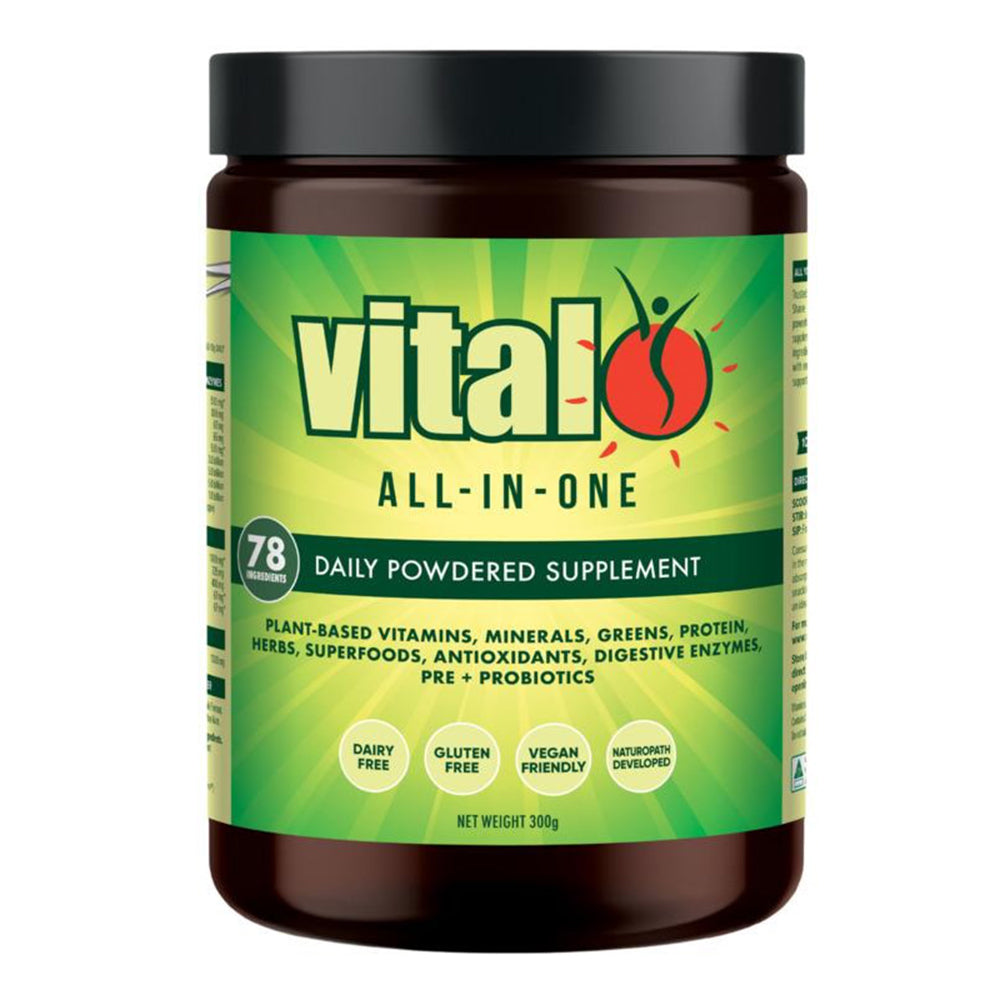 Vital All In One Powder for Daily Nutrition Energy and Digestive Support 10Oz (300g)