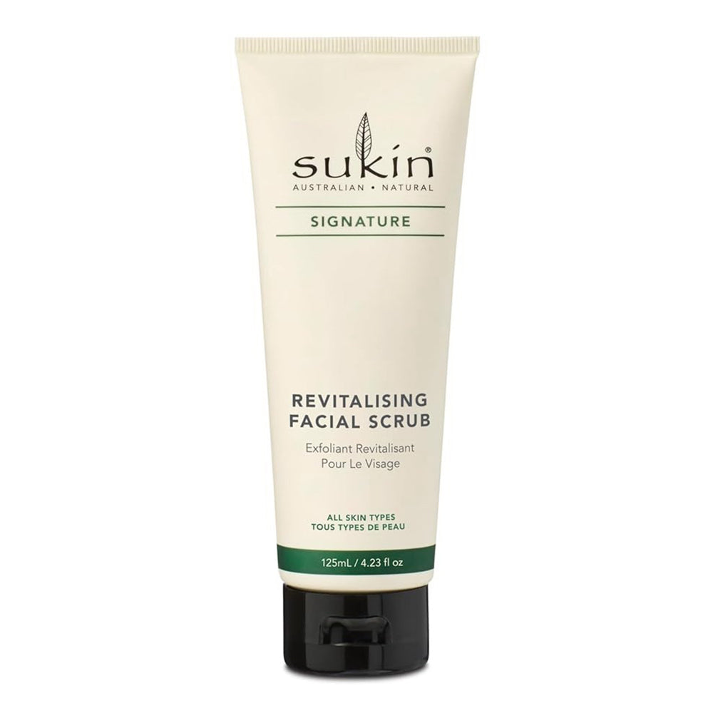Sukin Signature Revitalising Facial Scrub for Women Leave Complexion Silky Soft and Smooth Paraben Free 4.23Oz (125ml)