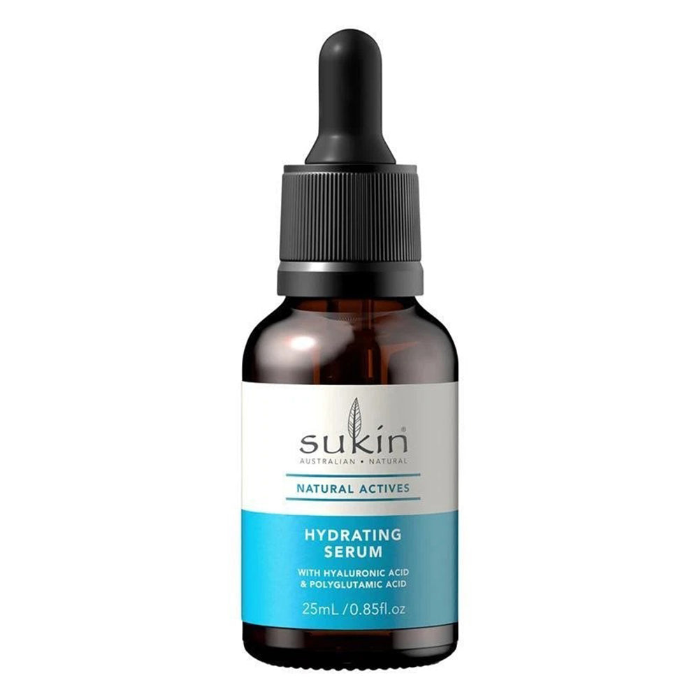 Sukin Natural Actives Hydrating Serum with Hyaluronic Acid and Polyglutamic Acid 0.85Oz (25ml)