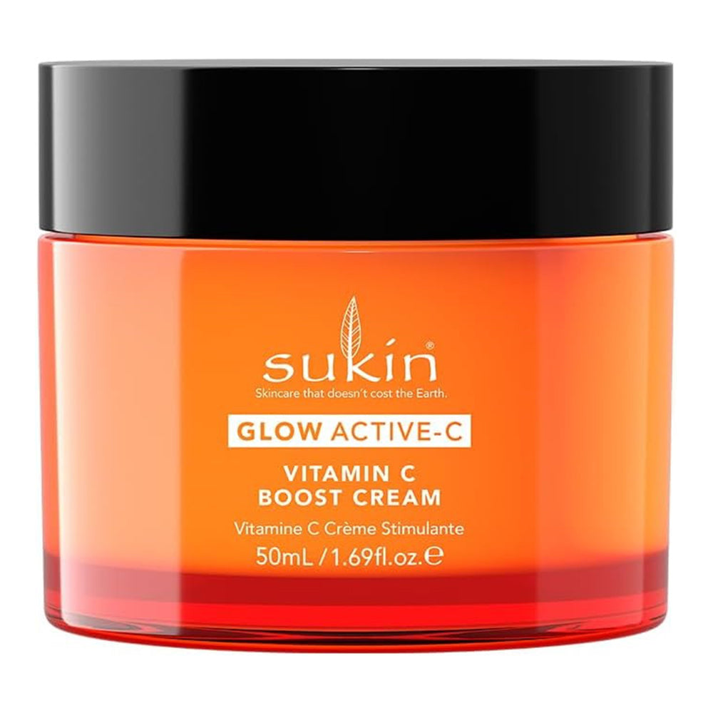 Sukin Glow Active C Vitamin C Boost Cream for Radiant Complexion 1.69Oz (50ml)