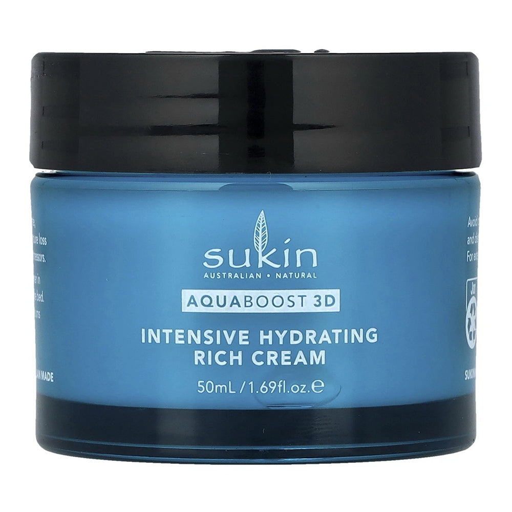 Sukin Aquaboost 3D Intensive Hydrating Rich Night Cream 1.69Oz (50ml)