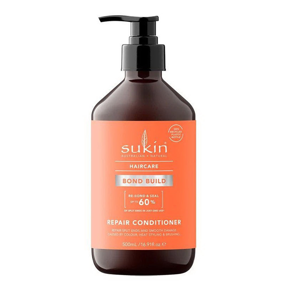 Sukin Hair Care Bond Build Repair Conditioner Strengthens and Revitalizes Hair 16.9Oz (500ml)