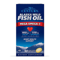 21St Century Alaska Wild Fish Oil Mega Omega-3 Softgels - 90 Ea